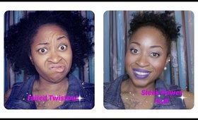 #NaturalHair Saga | How To Turn A Failed Twistout Into A Sleek High Puff