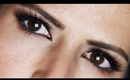 Maquillaje de Ojos Ahumados Bronce con Delineado Arabe - Bronze smokey eyes - Arab eyeliner - Lau