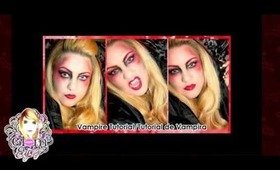 Halloween Vampire Tutorial/Tutorial de Vampira