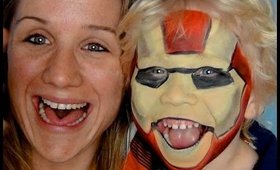 Iron Man Face Paint | Halloween Tutorial | Primp Powder Pout