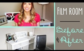 Decorating my Filming/Makeup Room! || BEFORE & AFTER