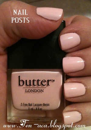One of my nail posts from my blog: Butter London's "Teddy Girl"