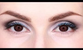Icy Blue/Silver/Grey look BROWN Eyes | LetzMakeup
