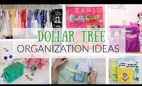 DIY DOLLAR TREE ORGANIZATION IDEAS! KIDS EDITION!