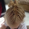 French Braid into a bow