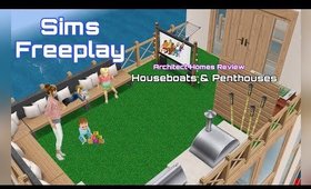 Sims Freeplay Architect Homes Review Penthouse & Houseboats