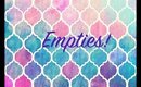 EMPTIES (HAIR PRODUCTS, MAKEUP, SKINCARE & BODYCARE)//7BEARSARAH
