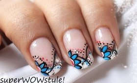 French Tip - Beautiful Abstract Nail Designs ✿ Flower Nail Art