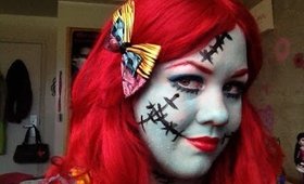 Sally Rag Doll Makeup