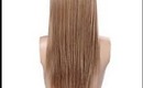 160 gram Dark Ash Blonde Remy Clip in hair extensions Visual