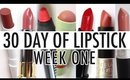 30 Days of Lipstick Challenge | Week One