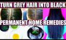 How To Turn Grey Hair Into Black Permanently | SuperPrincessjo