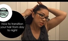 {makeupbytess} How to: Transition Your Hair from Day to Night