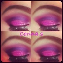 Pink's and Purple's with a touch of glitter♥
