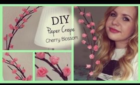DIY Sunday - Crepe Paper Cherry Blossoms On A Branch