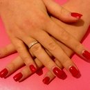 Classy red nails