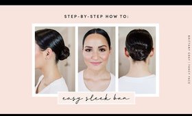 How To: Style Your Hair into a Sleek Bun When You’re Short on Time