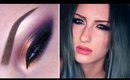 Purple and gold makeup tutorial
