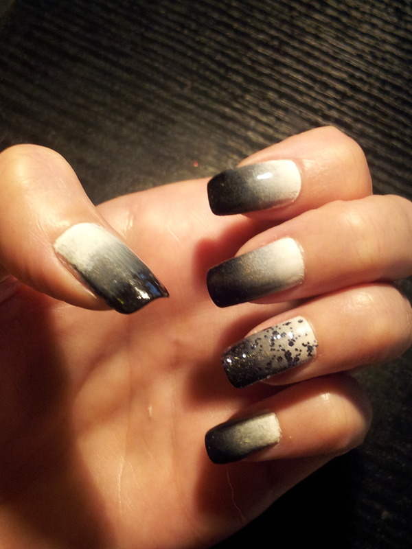 White to black Ombre Lyn M.