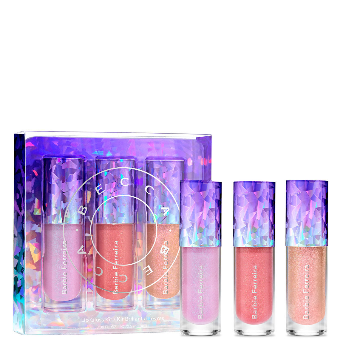 BECCA Cosmetics BECCA x Barbie Ferreira Prismatica Lip Gloss Kit alternative view 1 - product swatch.