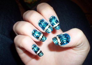 Aztec - inspired by Wah-nails