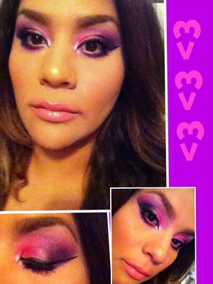 Colors used bby pink,red,pink,purpel,navy blue. I hope you like💋💗💜💙
