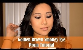 Prom Tutorial Collab w/ LexiLove518: Golden Brown Smokey Eye | FromBrainsToBeauty