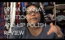 Prima Donna Lipstick and Lip Polish Review