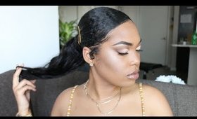 SIDE FAUX PONYTAIL FOR SHORT HAIR!