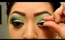 Dramatic St. Patties Day makeup look