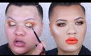 Warm Toned Glowy Glam | Cut Crease Makeup Tutorial