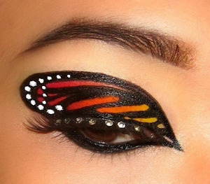 butterfly wing! you could totally change up the colours (: I recreated this look that was saved on my computer but I don't know who's image it is :| 