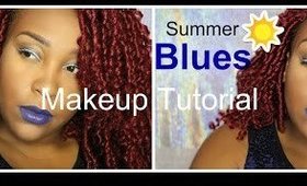Summer Blues Makeup Tutorial