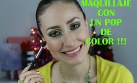 Maquillaje con un pop de Color