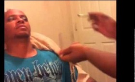 Makeup Tag  ME doing My husband  Makeup Fail  LOL