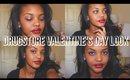 Quick, Affordable V-Day Makeup |  Full Face Drugstore Tutorial ♡