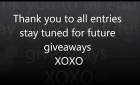 GIVEAWAY WINNER IS