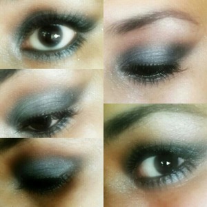 Silver and black Eye Shadow