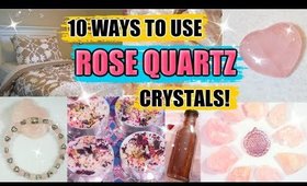 10 WAYS TO USE ROSE QUARTZ CRYSTALS! │ WHERE TO PUT IT, WHAT TO ADD IT TO, INFUSE YOUR WATER & MORE!