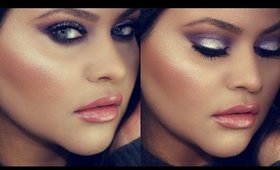 MAC PROLONG WEAR DUPE?!? + Purple Silver Smokey eye Makeup Tutorial