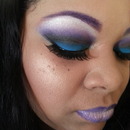 Purple And Blue Smokey Eye