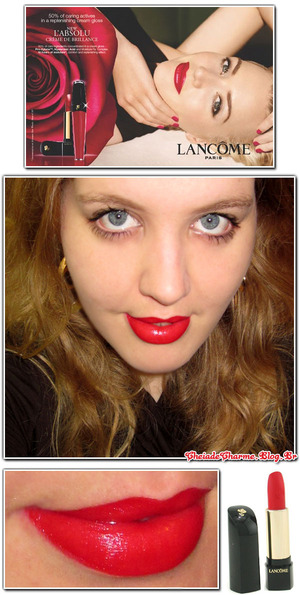 L’ABSOLU ROUGE 132 - Lipstick Lancome http://cheiadecharme.blog.br/batom-lancome-labosu-rouge-132/
