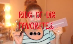 Ride or Die Favorites TAG - Jaclyn Hill