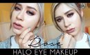 ROSE HALO EYE MAKEUP | Smokey Spotlight Eye Makeup
