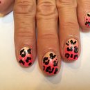 Ombré Cheetah Print Nails