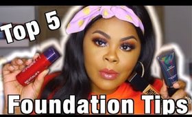 OH SHE FACETUNE!! TOP 5 TIPS FOR FOUNDATION APPLICATION| CHRISSY GLAMM