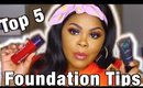 OH SHE FACETUNE!! TOP 5 TIPS FOR FOUNDATION APPLICATION| CHRISSY GLAMM