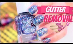 HOW TO EASILY REMOVE GLITTER NAIL POLISH