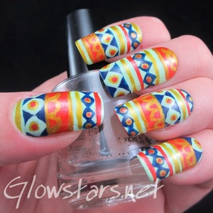 For more nail art, pics of this mani & the inspiration behind it, and products & method used visit http://Glowstars.net