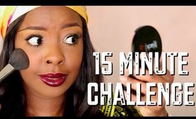 15 Minute Makeup Challenge!!! | Bellesa Africa